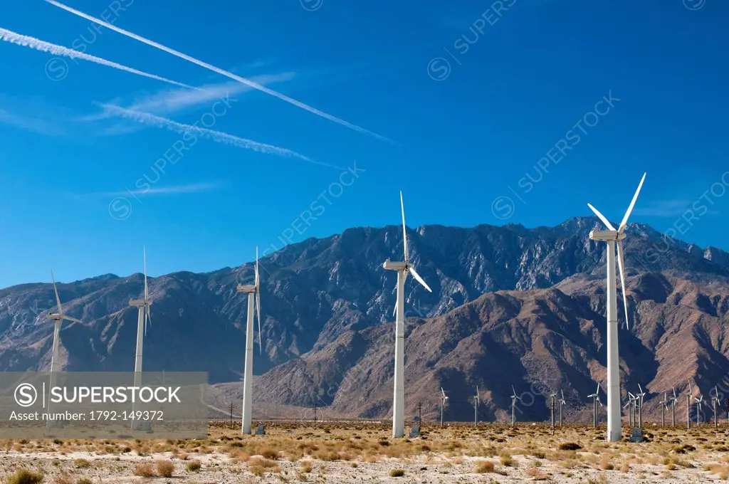 United States, California, Palm Springs, wind farm