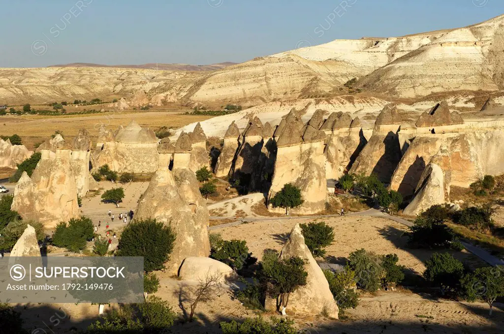 Turkey, Central Anatolia, Cappadocia listed as World Heritage by UNESCO, Zelve Valley, fairy chimneys of Pasabag or Pasabagi