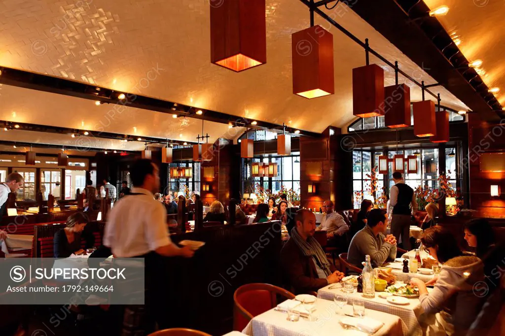 United States, New York City, Manhattan, Meatpacking District, Standard Hotel, room of The Standard Grill restaurant, 848 Washington Street