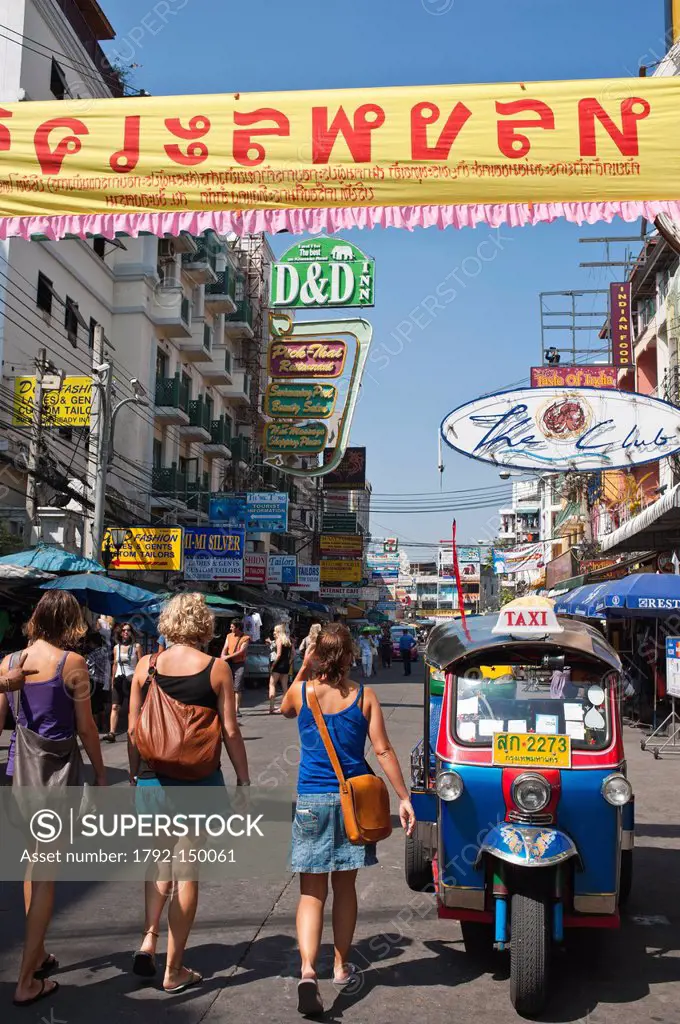 Thailand, Bangkok, Khaosan Road is the backpacker area