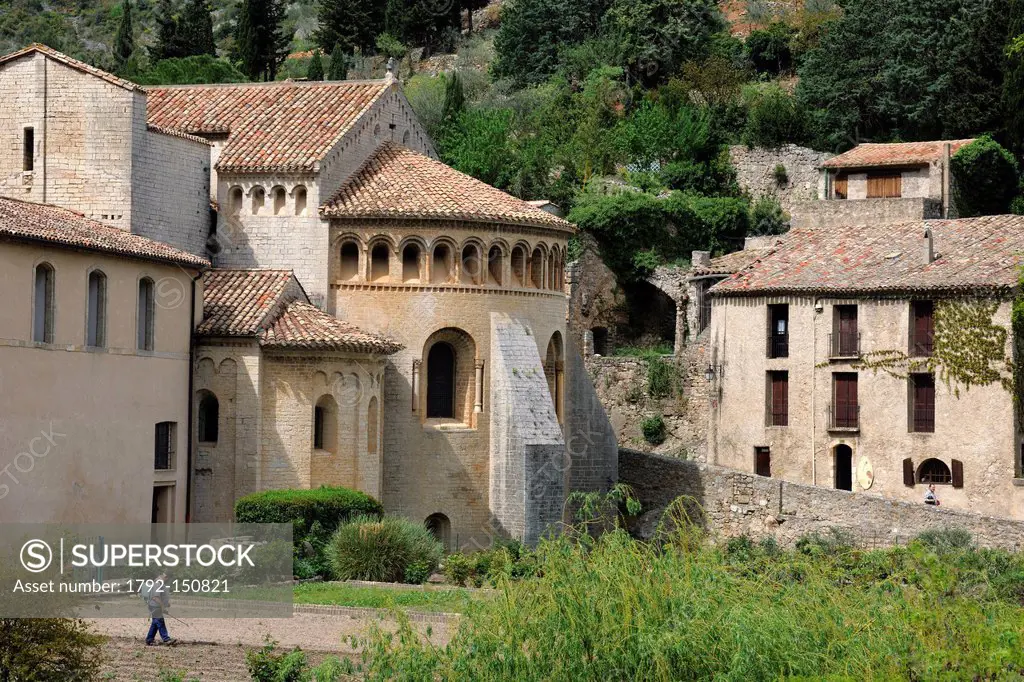 France, Herault, the Causses and the Cevennes, Mediterranean agro pastoral cultural landscape, listed as World Heritage by UNESCO, Saint Guilhem le De...