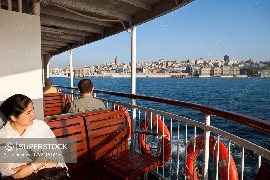 Turkey, Istanbul, ferry between Kadikoy and Eminn