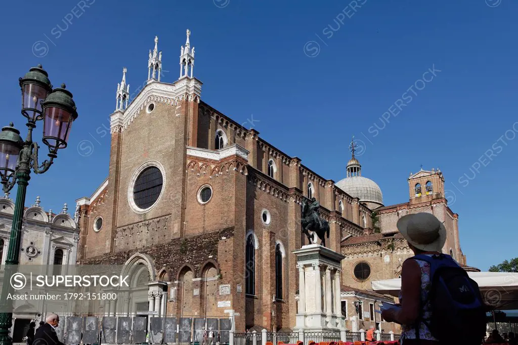 Italy, Venetia, Venice, listed as World Heritage by UNESCO, Castello district, Basilica di San Giovanni e Paolo, known as San Zanipolo