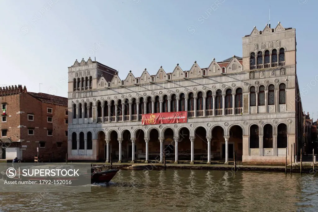 Italy, Venetia, Venice, listed as World Heritage by UNESCO, Santa Croce district, Fondaco dei Turchi, Natural History Museum