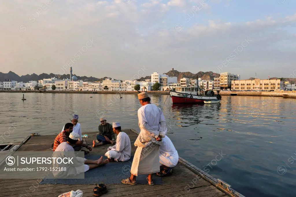 Sultanate of Oman, Muscat, Muttrah corniche, fish market