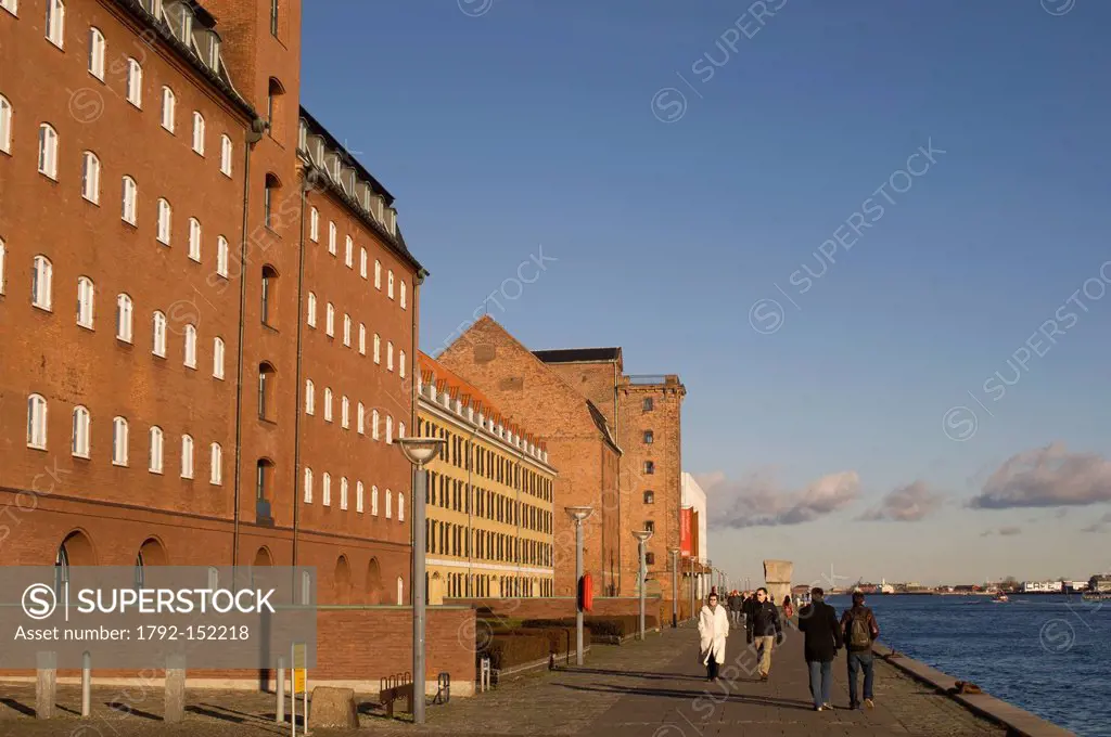 Denmark, Zealand, Copenhagen, Havnepromenade, drive along the waterfront