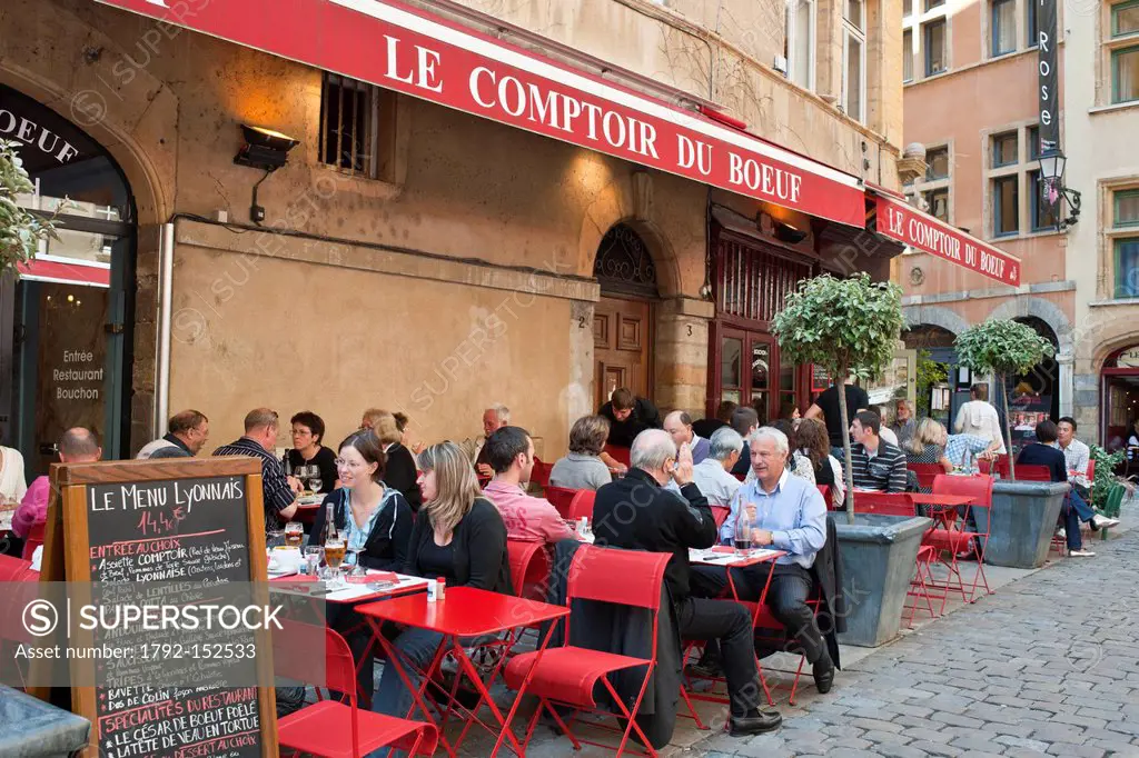 France, Rhone, Lyon, historical site listed as World Heritage by UNESCO, the quarter St Jean in the Old Lyon