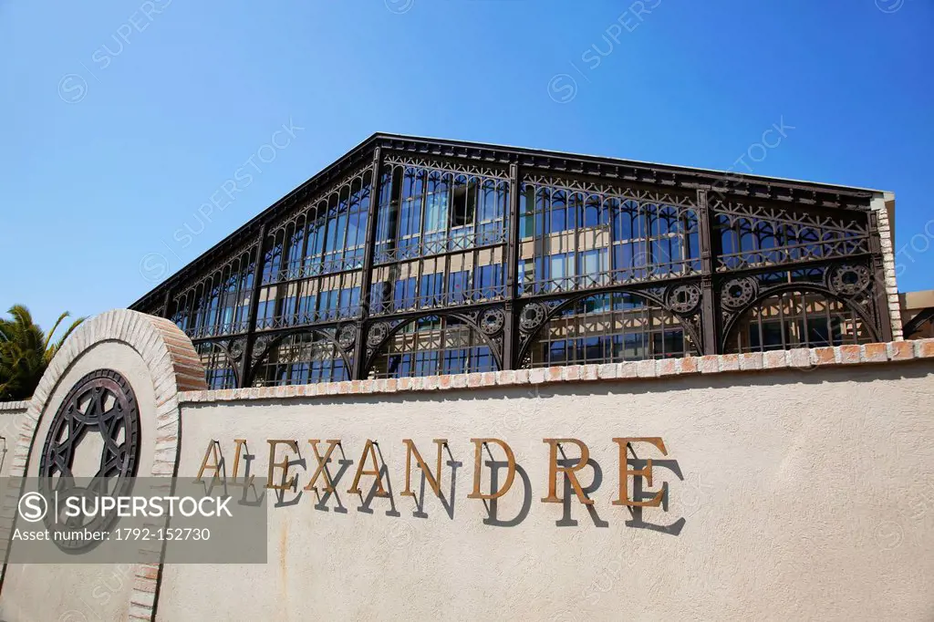 France, Bouches du Rhone, Marseille, 14th arrondissement, Le Canet District, Station Alexandre is marshalling yard of an old oil mill from the early 2...
