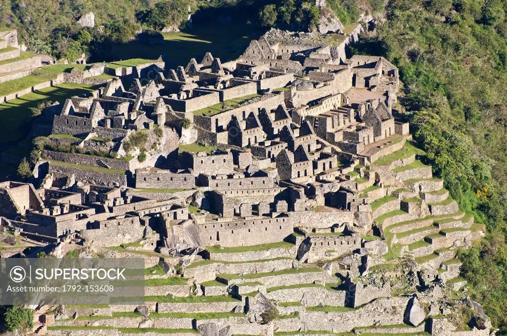 Peru, Cuzco Province, Incas sacred valley, Inca archeological site of Machu Picchu, listed as World Heritage by UNESCO, built in the 15th century unde...