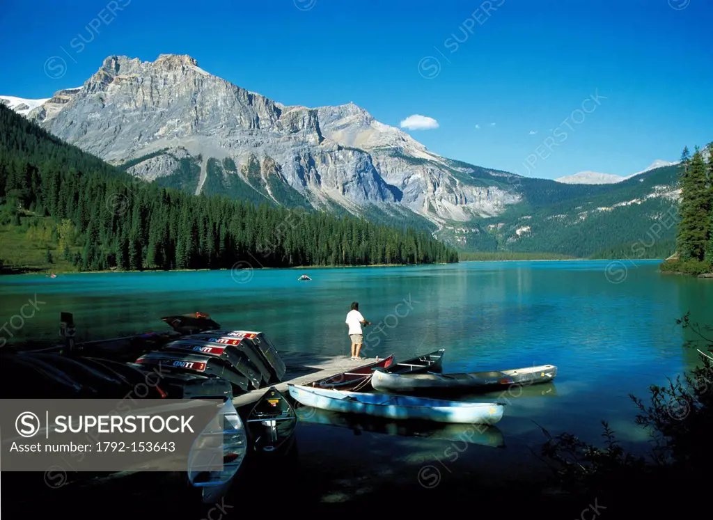 Canada, British Columbia, Emerald lake in the Yoho national park