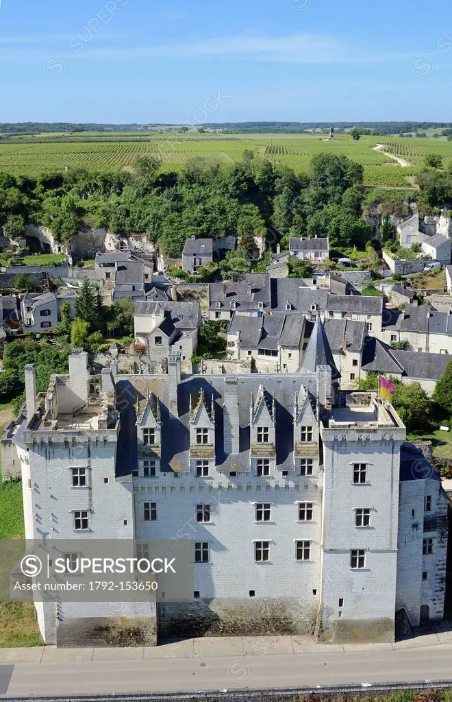 France, Maine et Loire, Loire Valley listed as World Heritage by UNESCO, Montsoreau, labelled Les Plus Beaux Villages de France the Most Beautiful Vil...