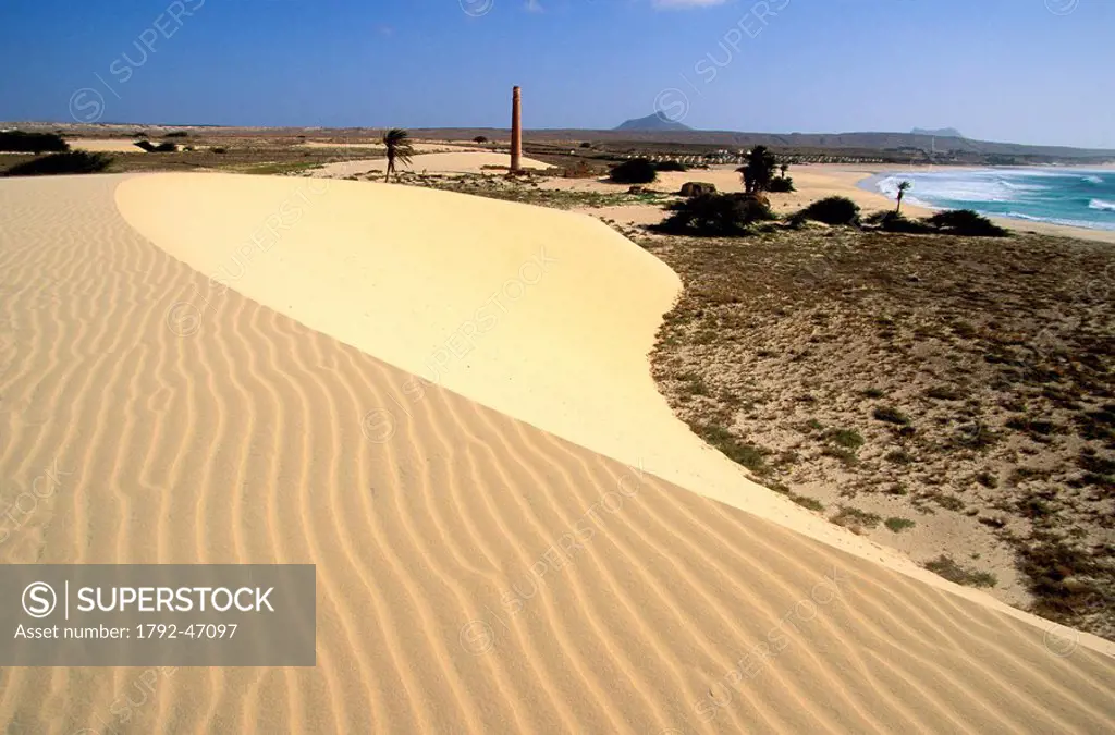 Cape Verde, Boa Vista island, Praia de Chave, sand dunes