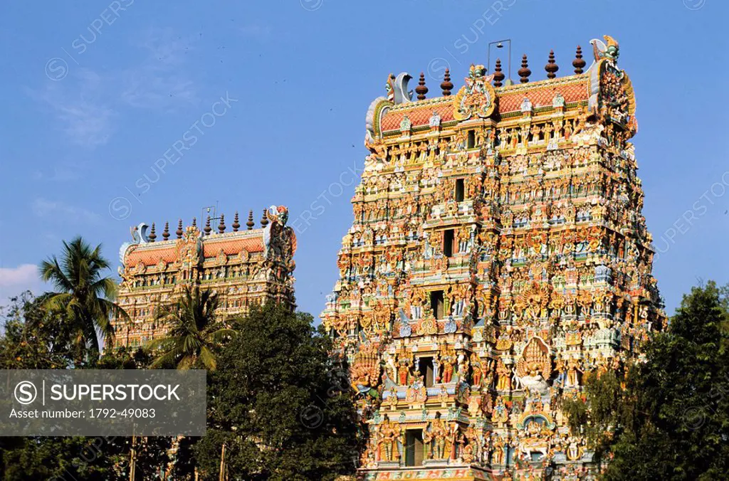 India, Tamil Nadu State, Madurai, the Sri Meenakshi temple