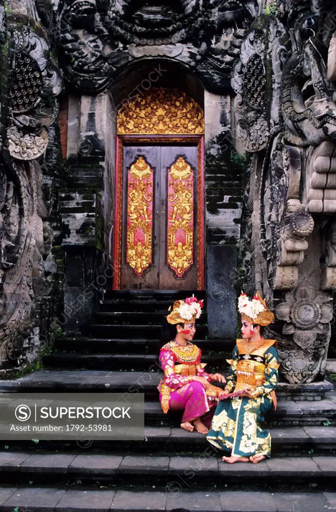 Indonesia, Bali, dancers of Legong