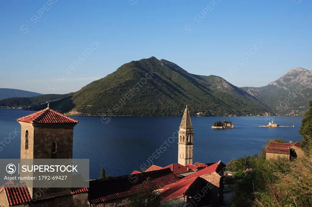 Montenegro, Adriatic coast, Kotor bay, Perast village