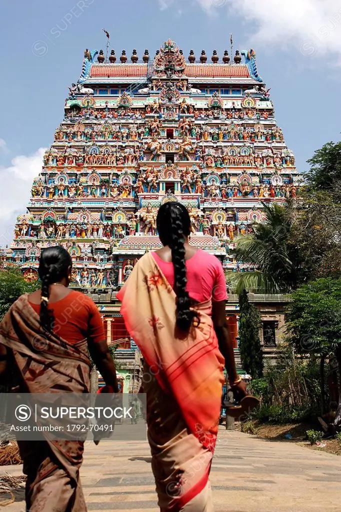 India, Tamil Nadu, Chidambaram, Shiva Nataraja temple dedicated to Shiva