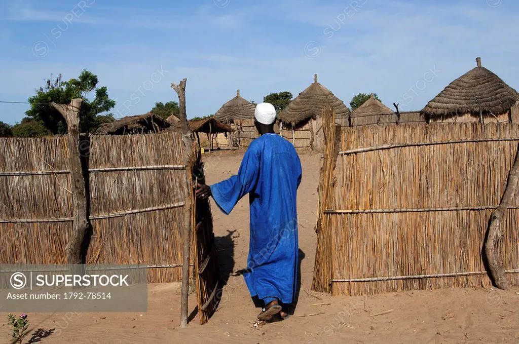 Senegal, Saloum River Delta, village in Sine Saloum area