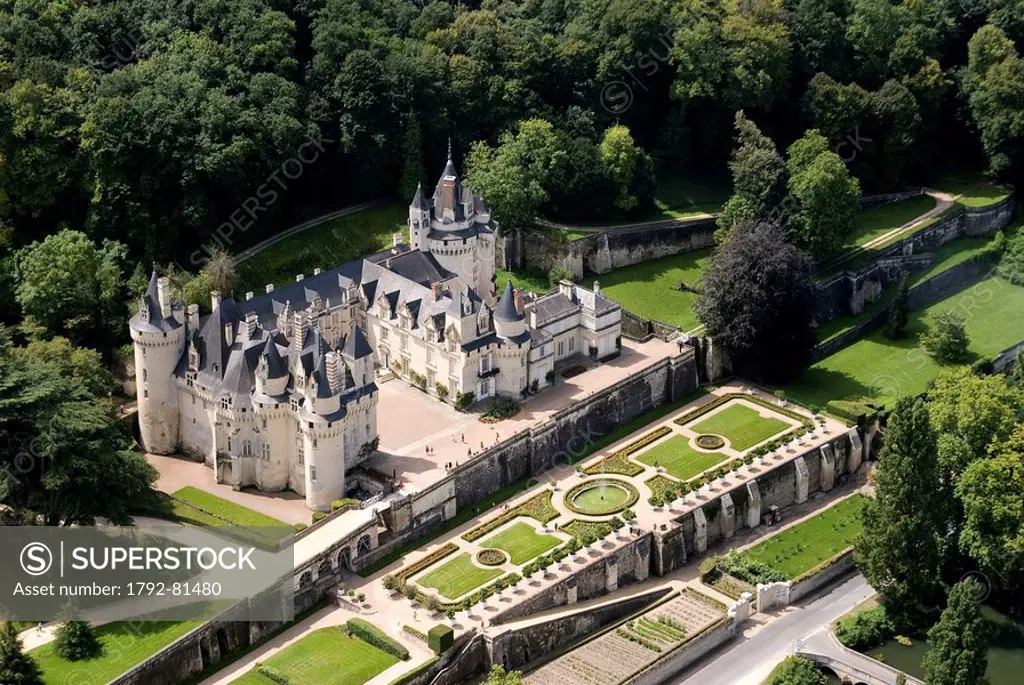 France, Indre et Loire, Loire Valley listed as World Heritage by UNESCO, Rigny Usse, Chateau d´ Usse which has inspired the French author Charles Perr...
