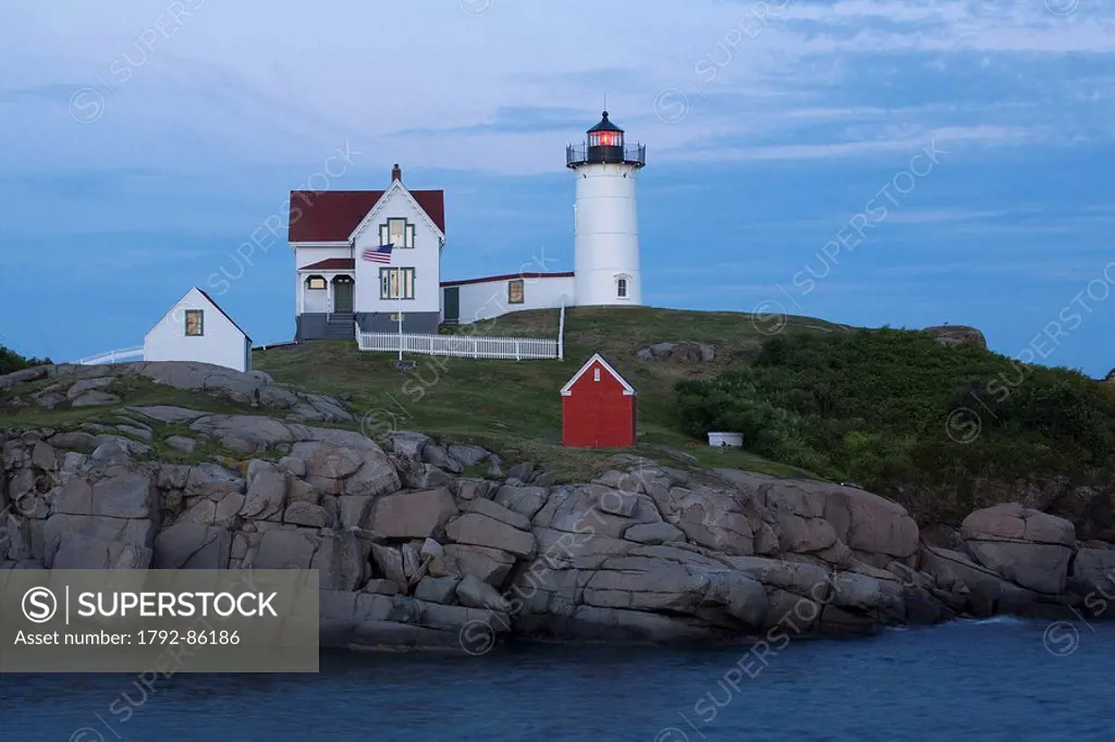 United States, Maine, Cape Neddick, Nubble Lighthouse