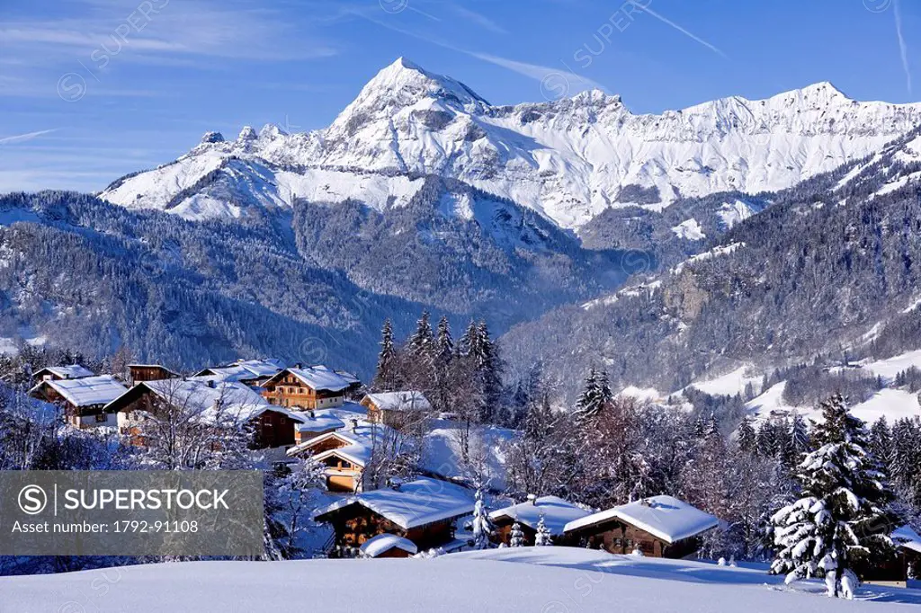 France, Savoie, Crest Volant, the Beaufortin mountain range