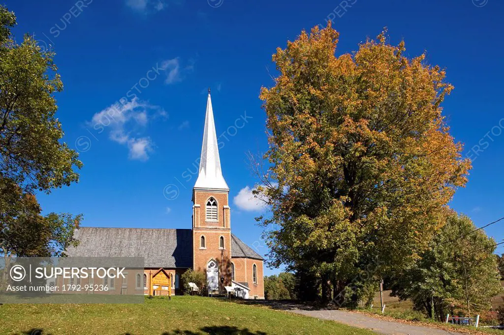 Canada, Quebec Province, Estrie Region, Frelighsburg, Holy Trinity Anglican Church dating of 1880