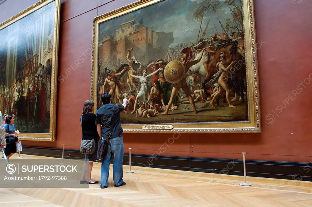 France, Paris, Louvre Museum, The Intervention of the Sabine Women 1799 by Jacques_Louis David