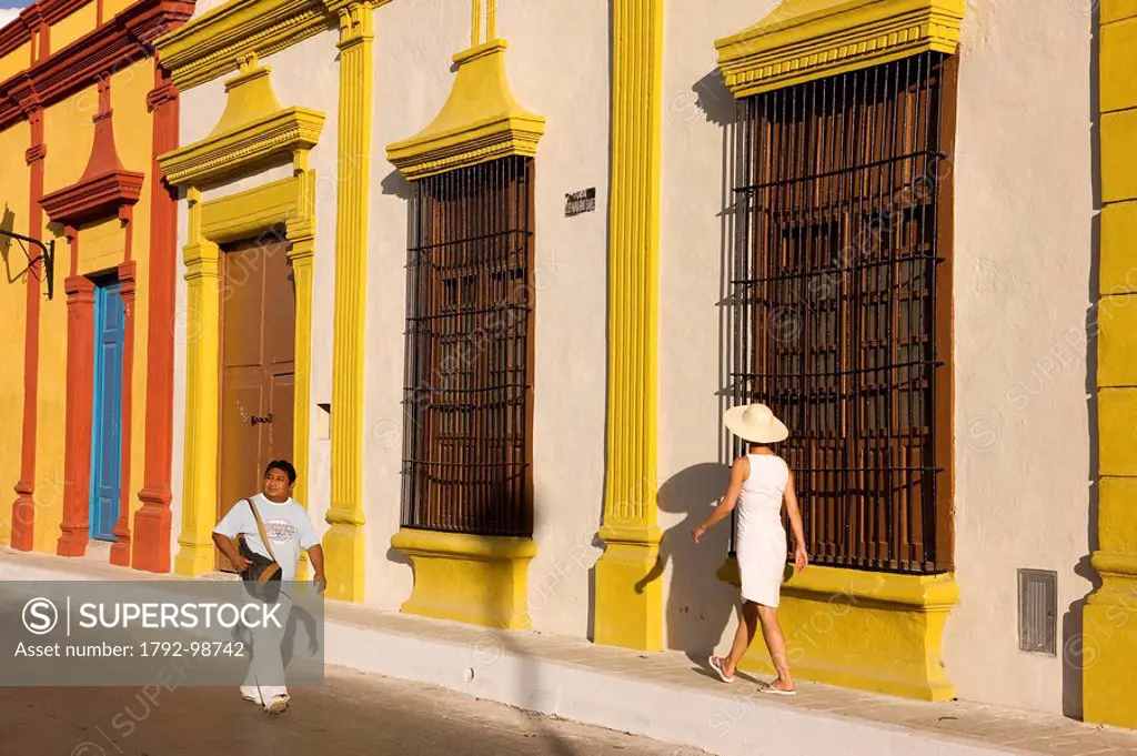 Mexico, Campeche State, Campeche City, historical center listed as World Heritage by UNESCO