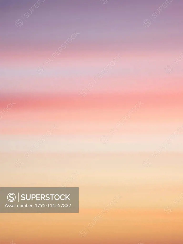 Long exposure shot of sunset cloudscape