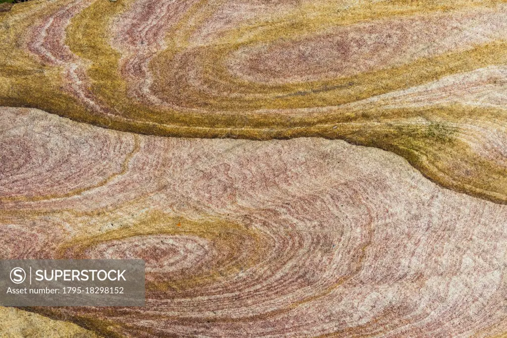 Australia, New South Wales, Blue Mountains National Park, Close-up of texture and patterns of sandstone rocks