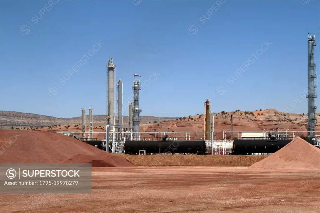 United States, New Mexico, Gallup, Oil and gas plant