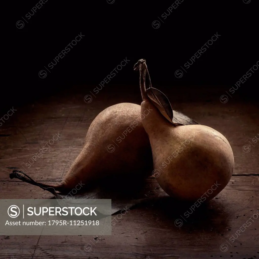 Studio shot of pears
