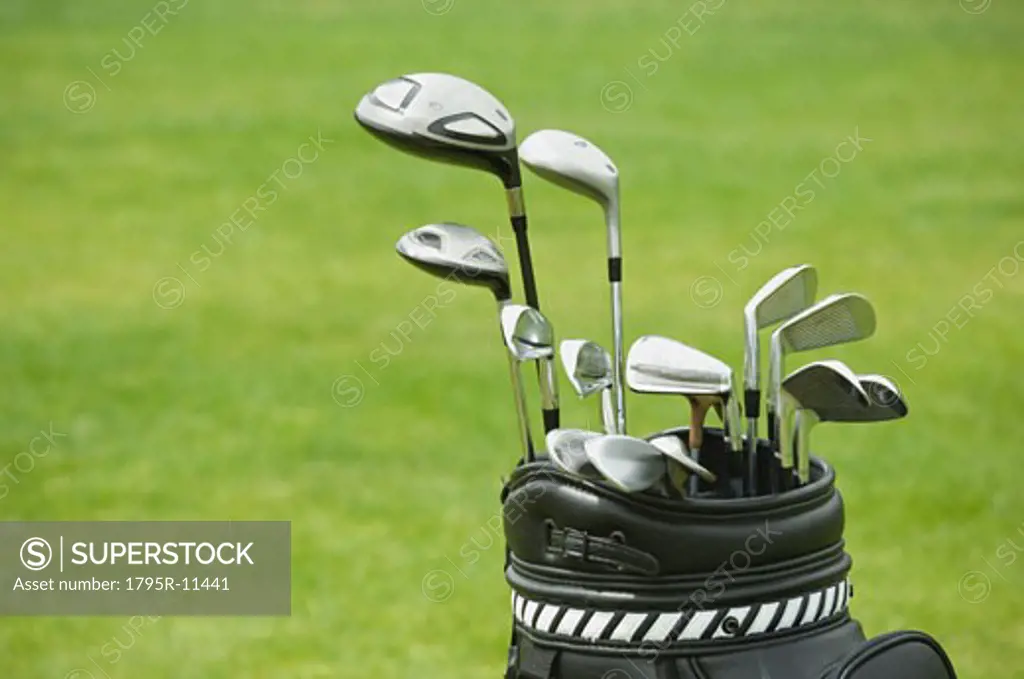 Close-up of golf bag