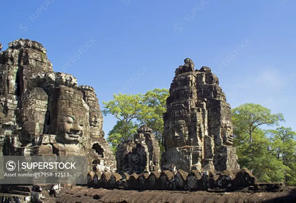 Ancient Temple Angkor Thom Angkor Wat Bayon Cambodia