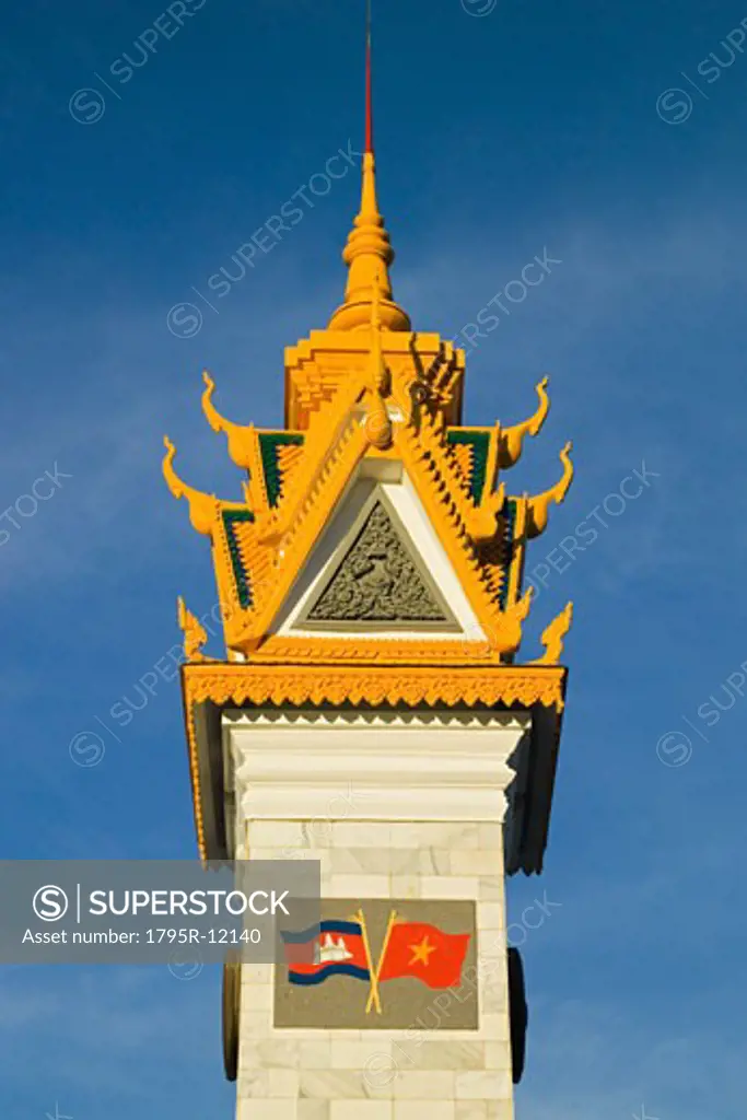 Tower at the Royal Palace Phnom Penh Cambodia Khmer