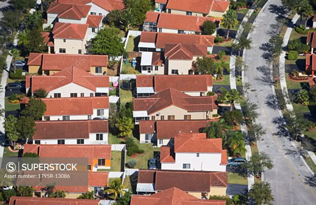 aerial of housing community