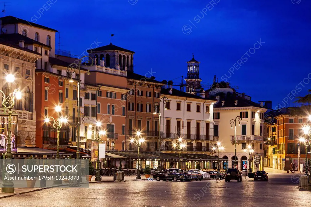 Piazza Bra in Verona Verona, Veneto, Italy