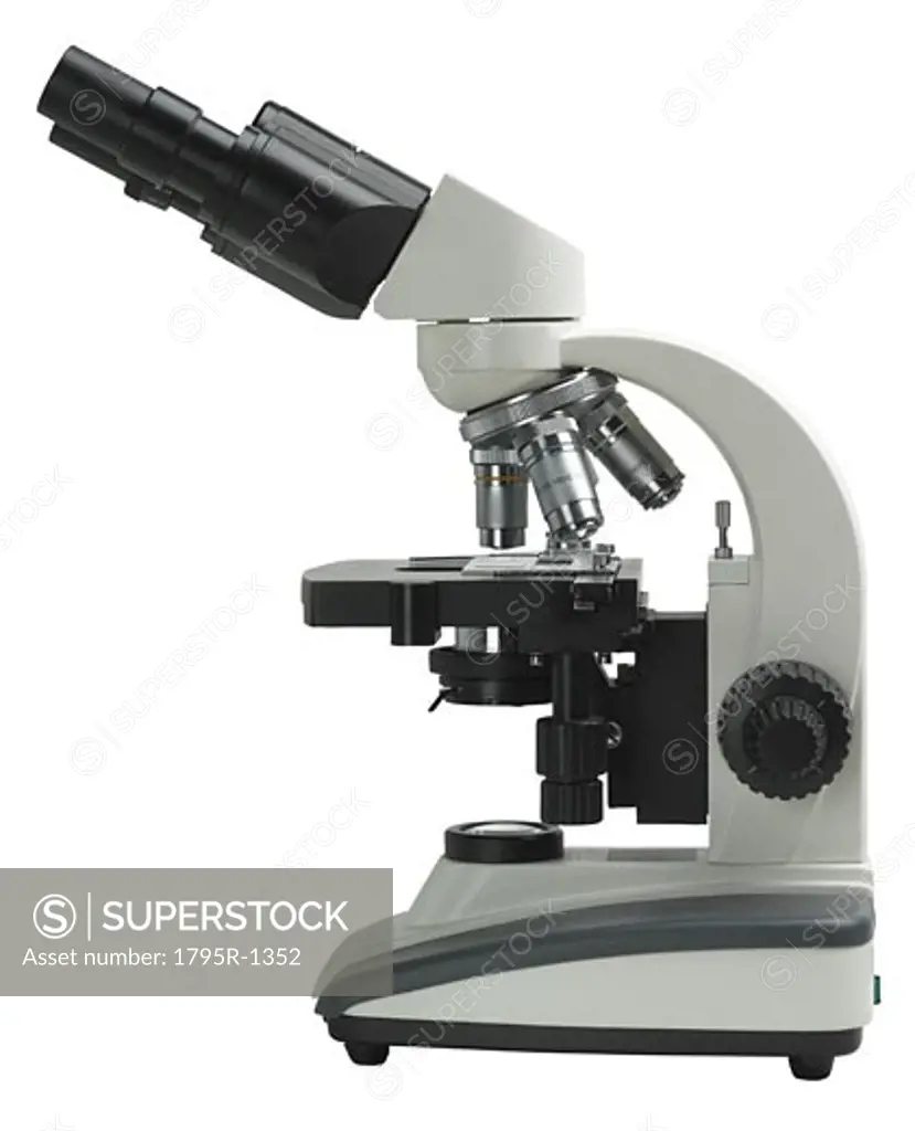Still life of a microscope