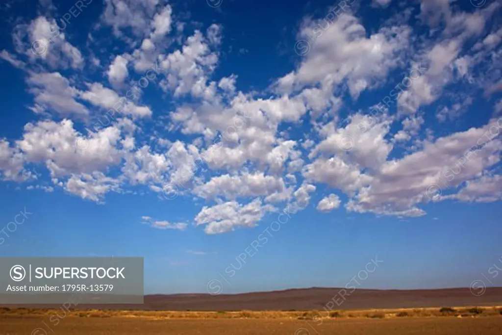 Clouds in blue sky, Namib Desert, Namibia, Africa