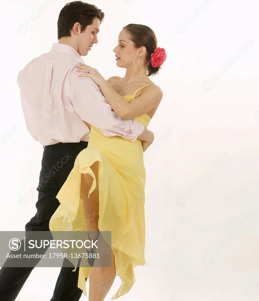 Couple dancing the tango