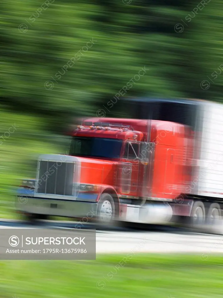 Semi truck on highway