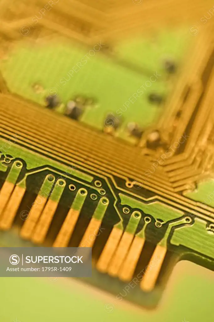 Closeup of a circuit board