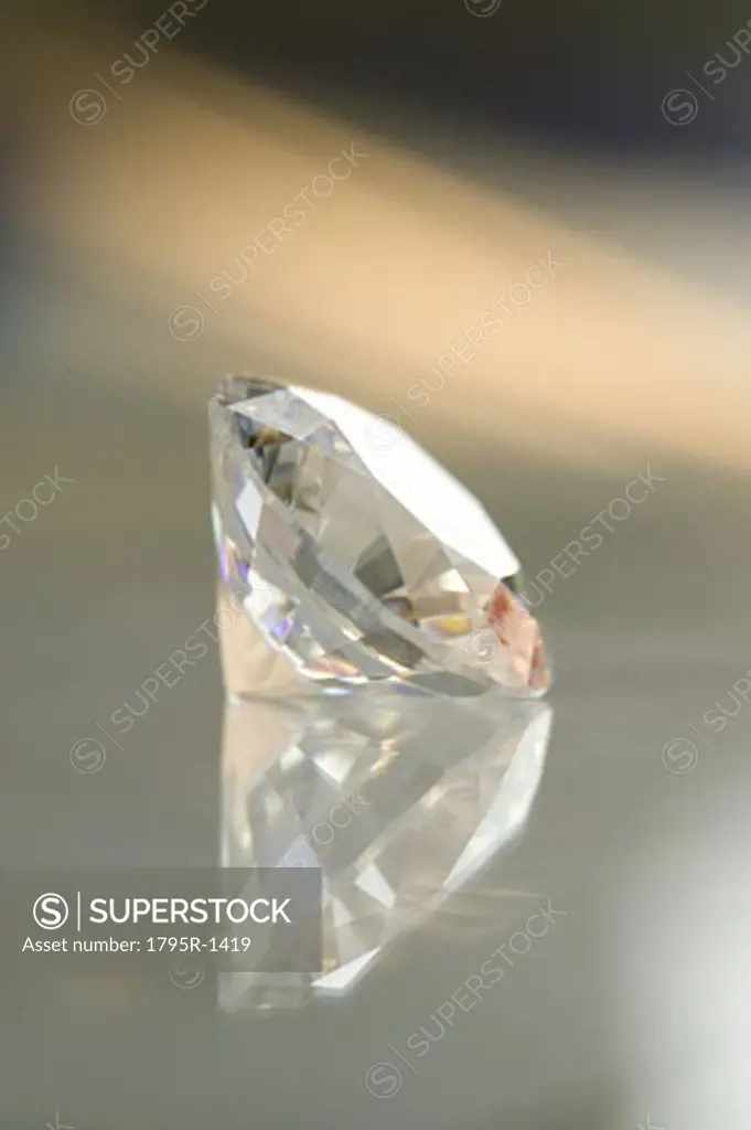 Extreme closeup of a diamond