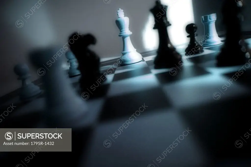 Still life of a chess game