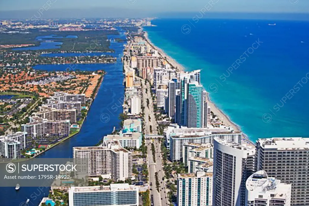 Aerial view of Fort Lauderdale, Florida, United States