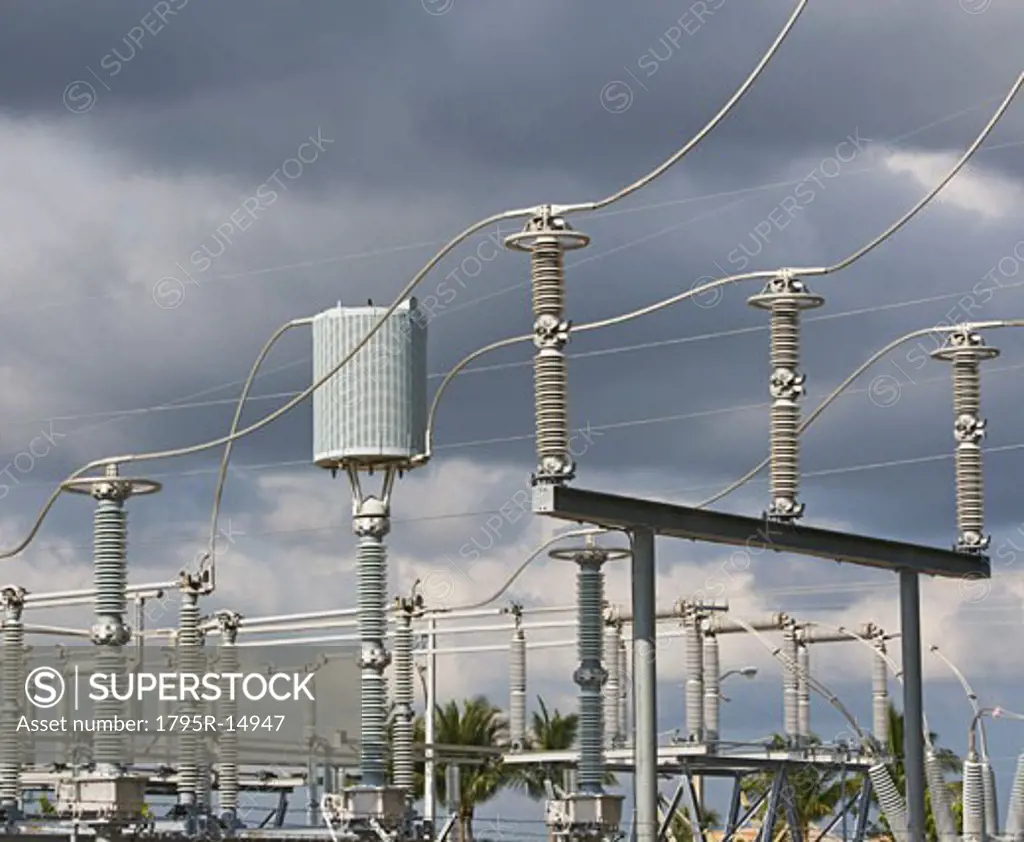 Close-up of power plant