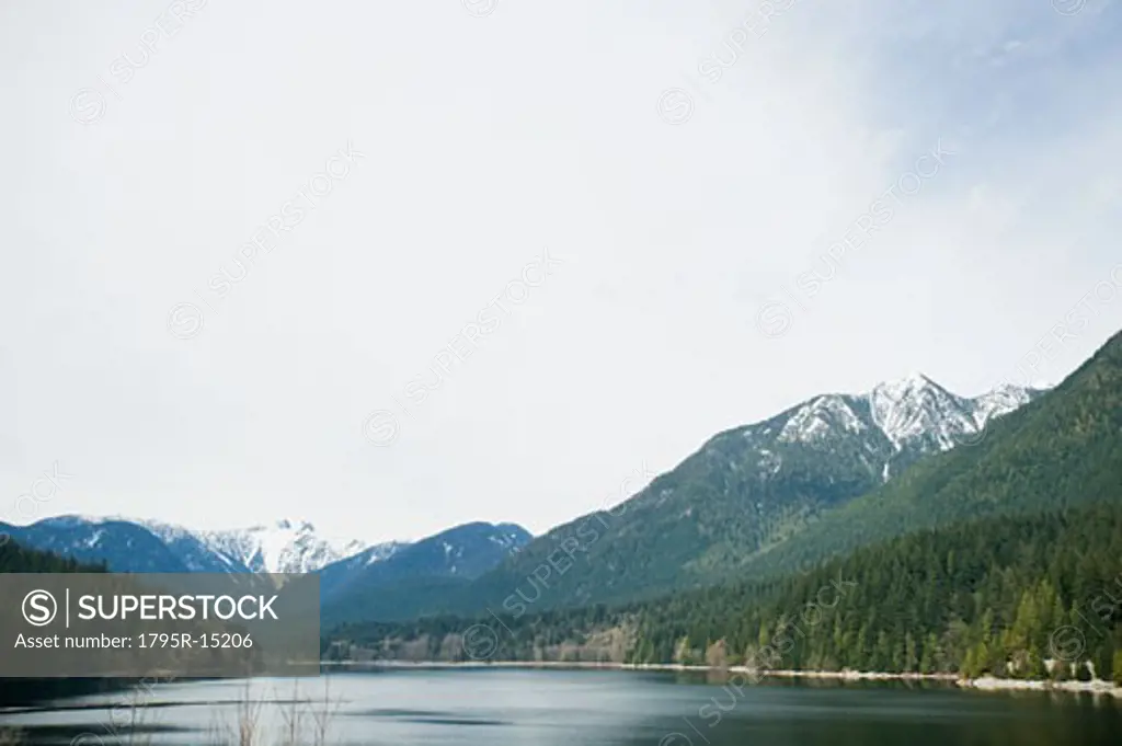 Mountains and lake, Vancouver, British Columbia, Canada