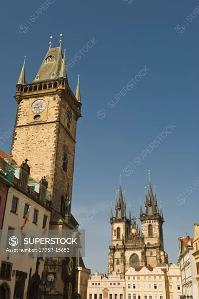Church and clock tower
