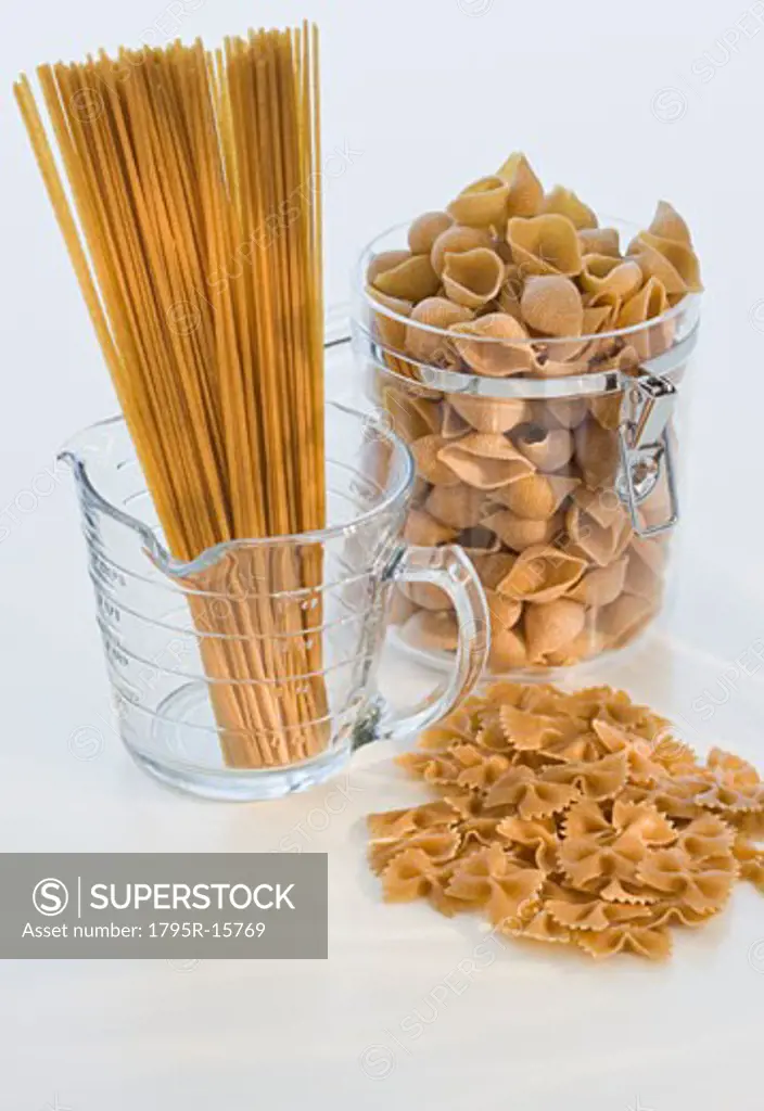 Assorted dry pasta