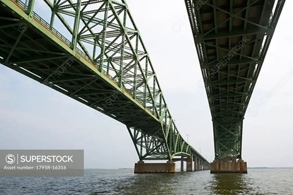 Identical steel bridges