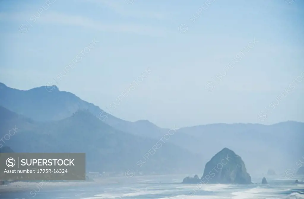 Rock formations in ocean